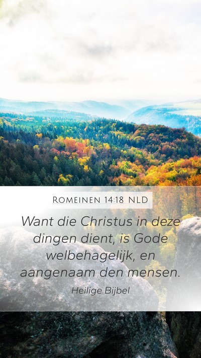Romeinen 14:18 NLD Bible Verse Image