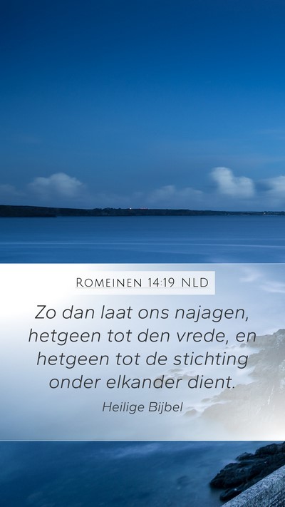 Romeinen 14:19 NLD Bible Verse Image