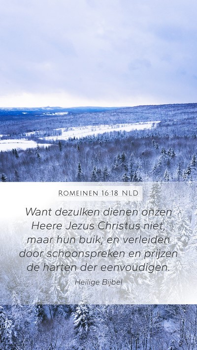 Romeinen 16:18 NLD Bible Verse Image