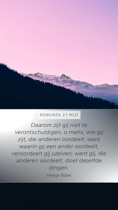 Romeinen 2:1 NLD Bible Verse Image