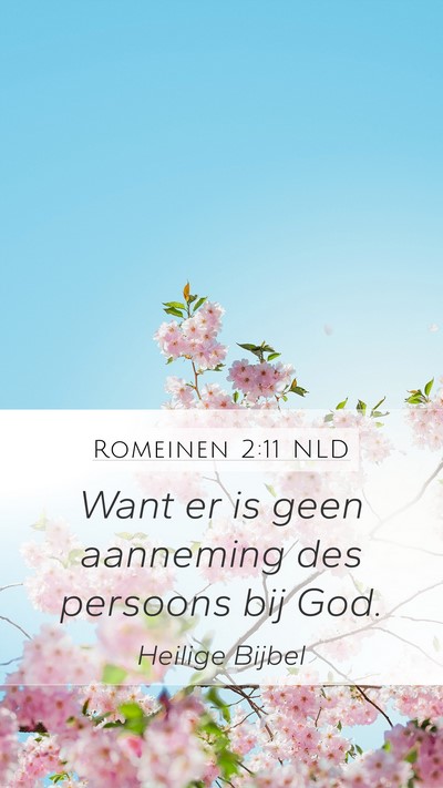 Romeinen 2:11 NLD Bible Verse Image