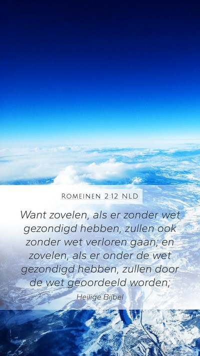 Romeinen 2:12 NLD Bible Verse Image