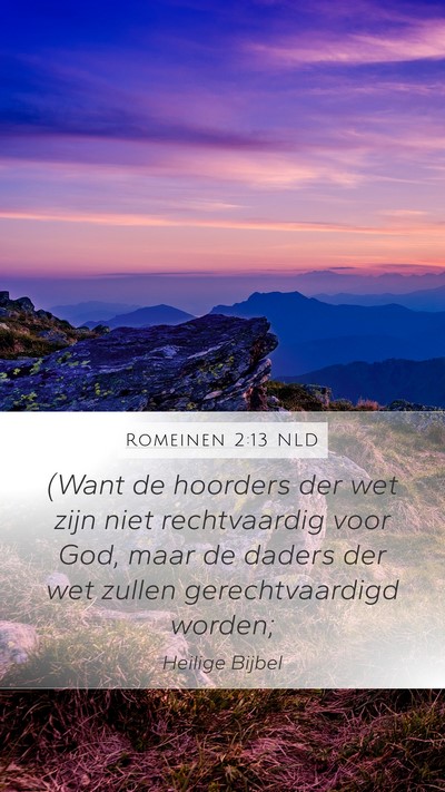 Romeinen 2:13 NLD Bible Verse Image
