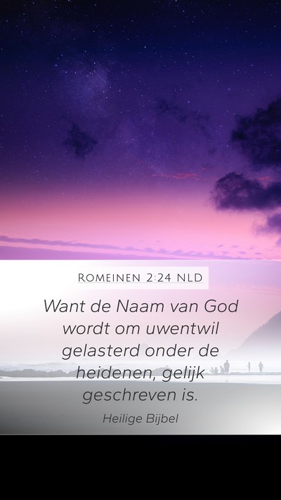 Romeinen 2:24 NLD Bible Verse Image