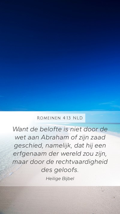 Romeinen 4:13 NLD Bible Verse Image