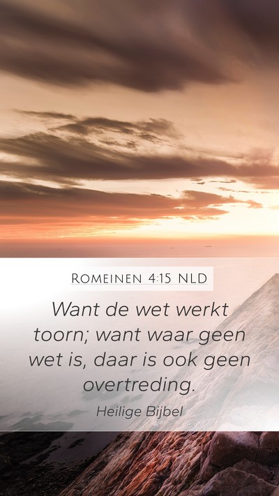 Romeinen 4:15 NLD Bible Verse Image