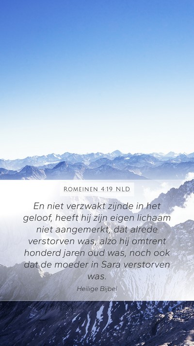 Romeinen 4:19 NLD Bible Verse Image