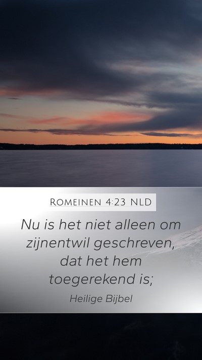 Romeinen 4:23 NLD Bible Verse Image