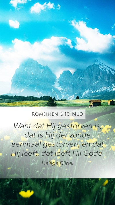 Romeinen 6:10 NLD Bible Verse Image