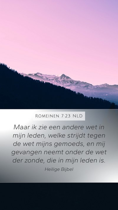 Romeinen 7:23 NLD Bible Verse Image