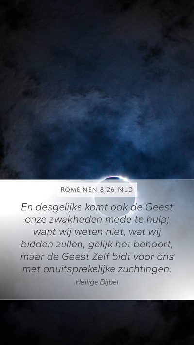 Romeinen 8:26 NLD Bible Verse Image