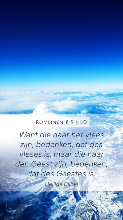 Romeinen 8:5 NLD Bible Verse Image