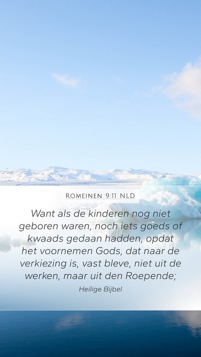 Romeinen 9:11 NLD Bible Verse Image