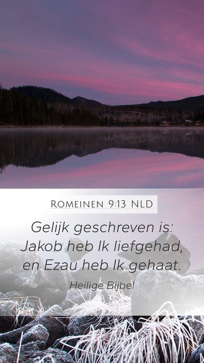 Romeinen 9:13 NLD Bible Verse Image