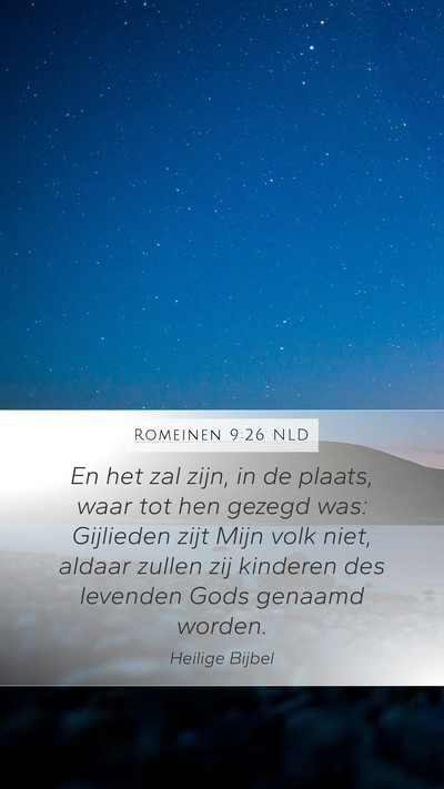 Romeinen 9:26 NLD Bible Verse Image