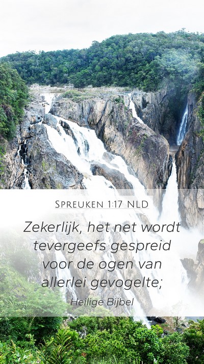 Spreuken 1:17 NLD Bible Verse Image