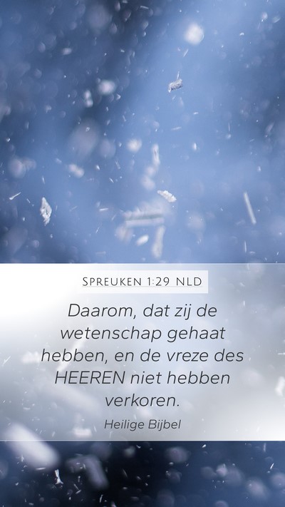Spreuken 1:29 NLD Bible Verse Image