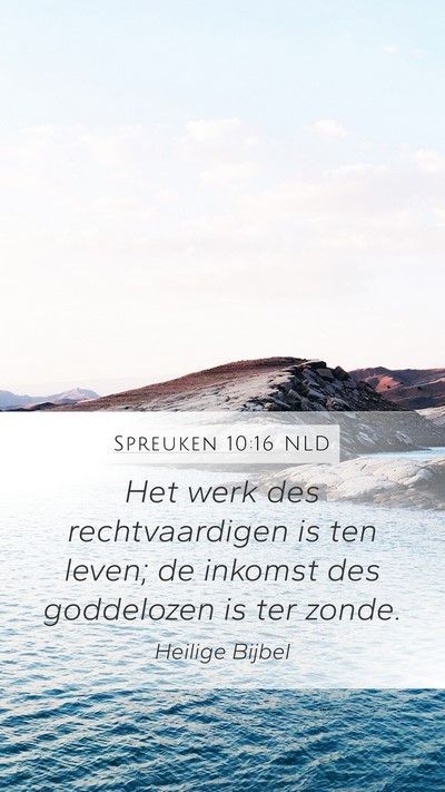 Spreuken 10:16 NLD Bible Verse Image