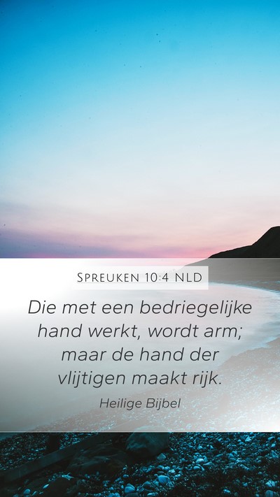 Spreuken 10:4 NLD Bible Verse Image