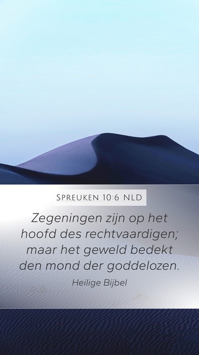 Spreuken 10:6 NLD Bible Verse Image