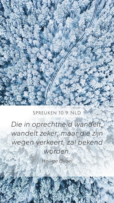 Spreuken 10:9 NLD Bible Verse Image