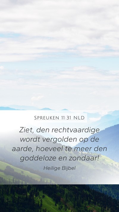 Spreuken 11:31 NLD Bible Verse Image
