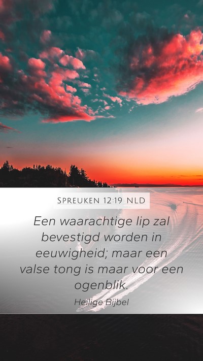 Spreuken 12:19 NLD Bible Verse Image
