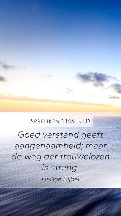 Spreuken 13:15 NLD Bible Verse Image