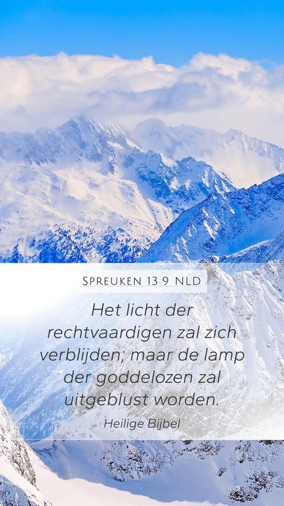 Spreuken 13:9 NLD Bible Verse Image