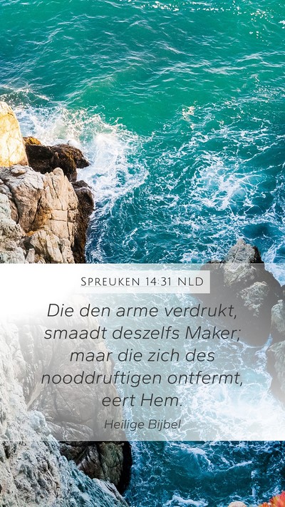 Spreuken 14:31 NLD Bible Verse Image