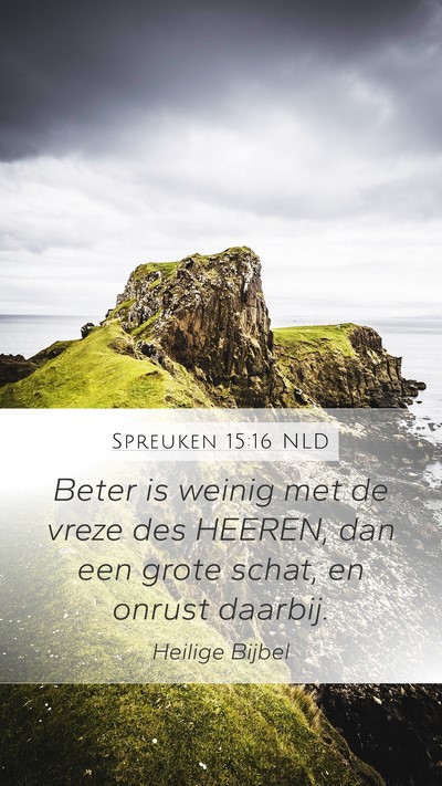 Spreuken 15:16 NLD Bible Verse Image