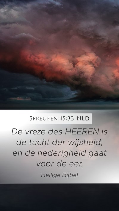 Spreuken 15:33 NLD Bible Verse Image
