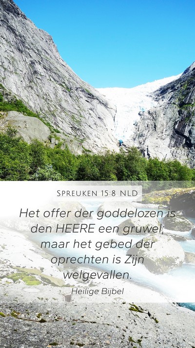 Spreuken 15:8 NLD Bible Verse Image