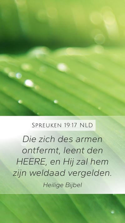 Spreuken 19:17 NLD Bible Verse Image
