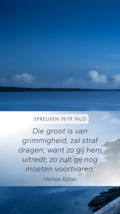 Spreuken 19:19 NLD Bible Verse Image