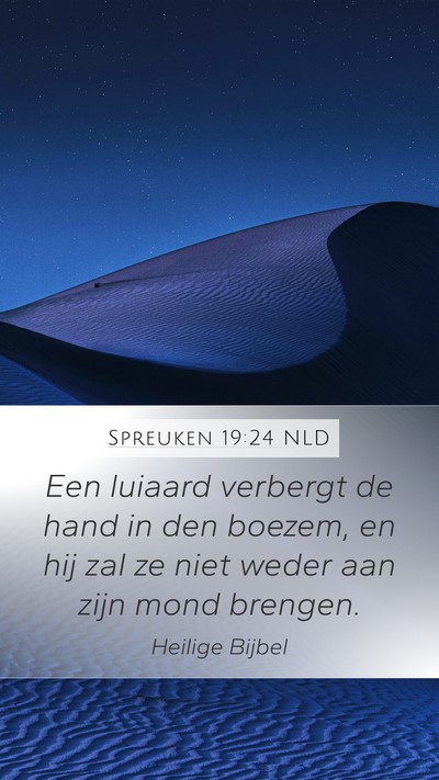 Spreuken 19:24 NLD Bible Verse Image