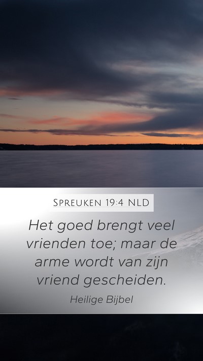 Spreuken 19:4 NLD Bible Verse Image