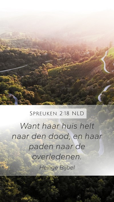Spreuken 2:18 NLD Bible Verse Image
