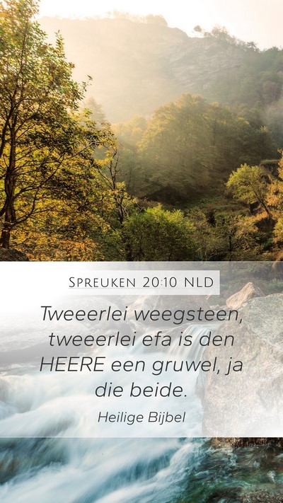 Spreuken 20:10 NLD Bible Verse Image