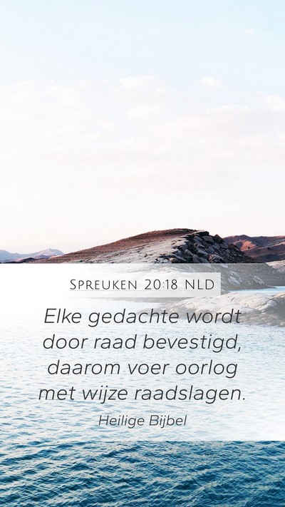 Spreuken 20:18 NLD Bible Verse Image