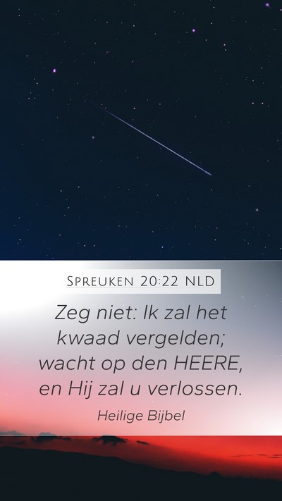 Spreuken 20:22 NLD Bible Verse Image