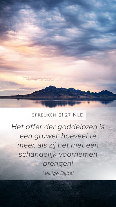 Spreuken 21:27 NLD Bible Verse Image