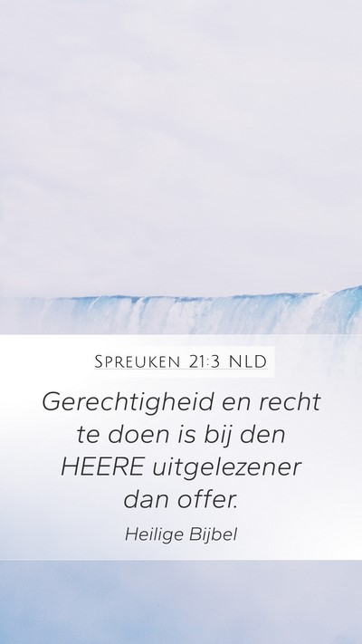 Spreuken 21:3 NLD Bible Verse Image
