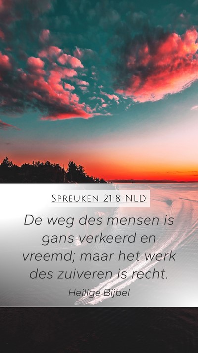 Spreuken 21:8 NLD Bible Verse Image
