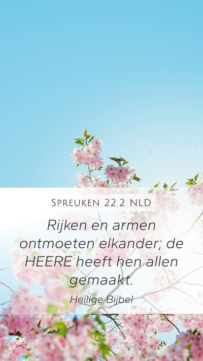 Spreuken 22:2 NLD Bible Verse Image