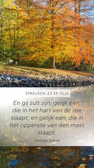 Spreuken 23:34 NLD Bible Verse Image