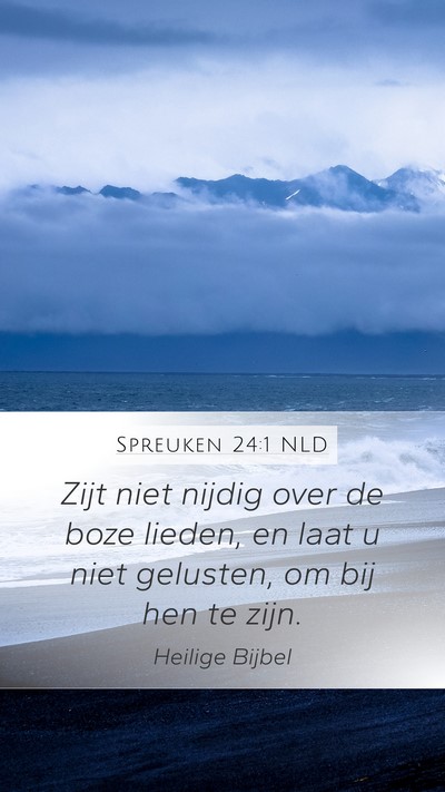 Spreuken 24:1 NLD Bible Verse Image