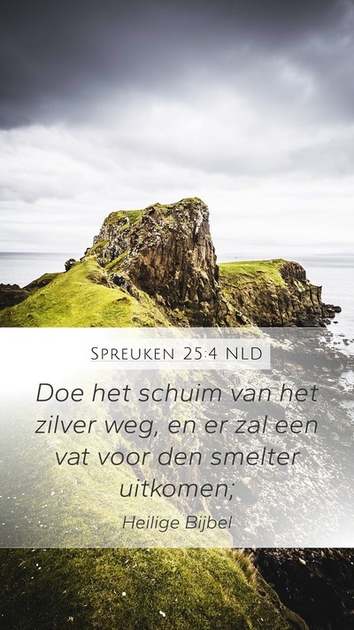 Spreuken 25:4 NLD Bible Verse Image