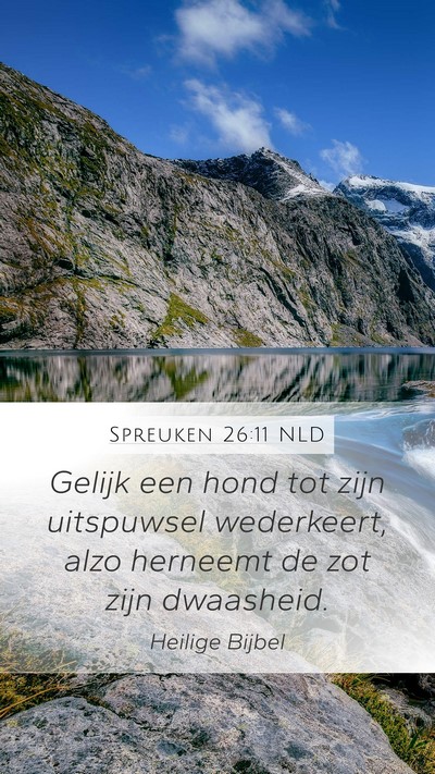Spreuken 26:11 NLD Bible Verse Image