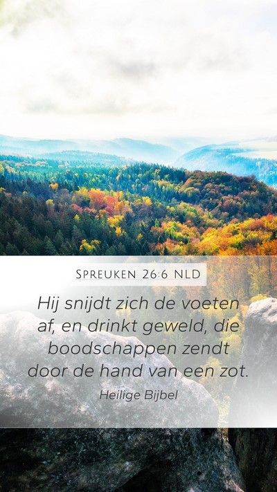 Spreuken 26:6 NLD Bible Verse Image